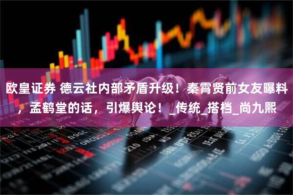 欧皇证券 德云社内部矛盾升级！秦霄贤前女友曝料，孟鹤堂的话，引爆舆论！_传统_搭档_尚九熙