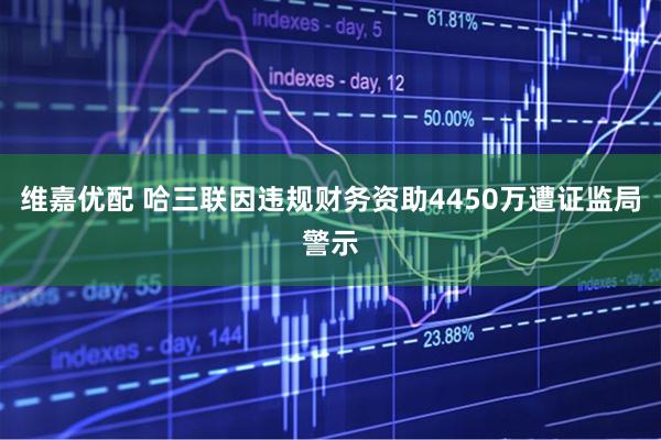 维嘉优配 哈三联因违规财务资助4450万遭证监局警示