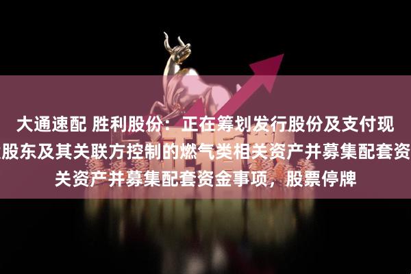 大通速配 胜利股份：正在筹划发行股份及支付现金购买由公司控股股东及其关联方控制的燃气类相关资产并募集配套资金事项，股票停牌